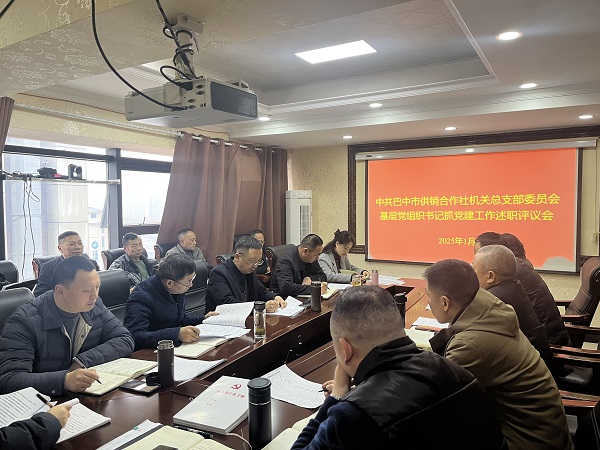 市供銷社召開2024年度直屬黨組織書記抓基層黨建工作述職評議會